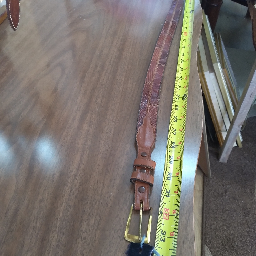 Vintage Tony Lama Reptile lizard belt